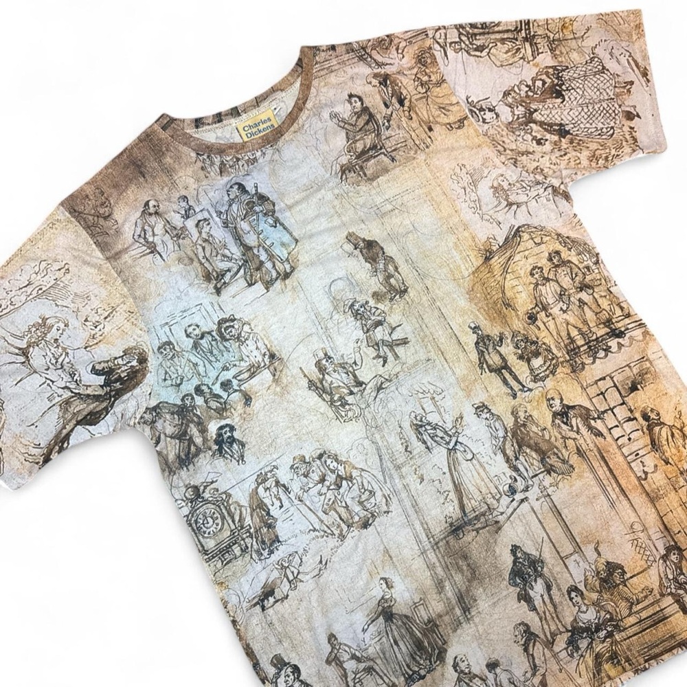 Charles Dickens Museum RARE Abstract Dream Artsy Graphic T-Shirt — SMALL - Picture 3 of 6